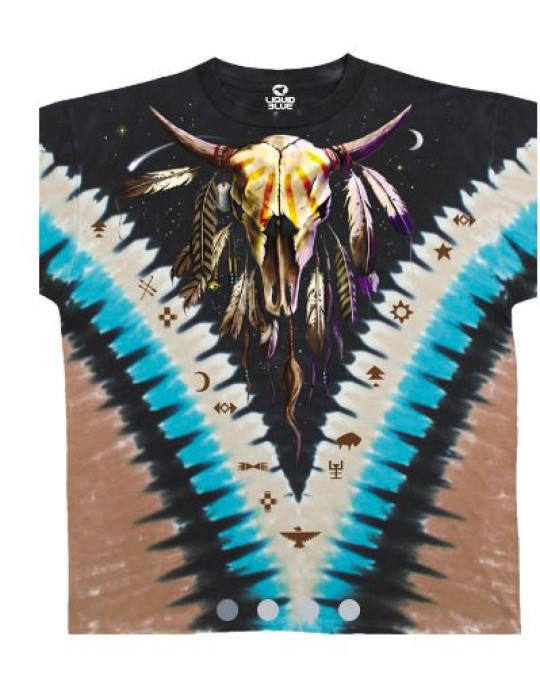 "Bison Skull " T-Shirt von Liquid Blue